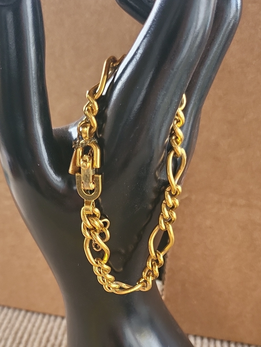Monet Gold Chunky Figaro Link Necklace
